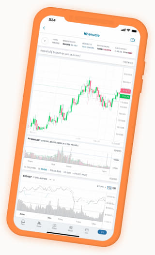 Live portfolio dashboard of the Meritancing crypto trading app