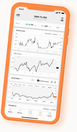 Meritancing mobile app displayed on a handheld device